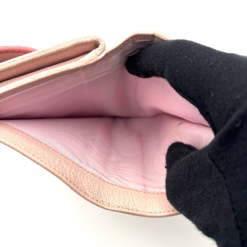 Miu Miu Two-Tone Pink Leather Wallet - Picture 7 of 8